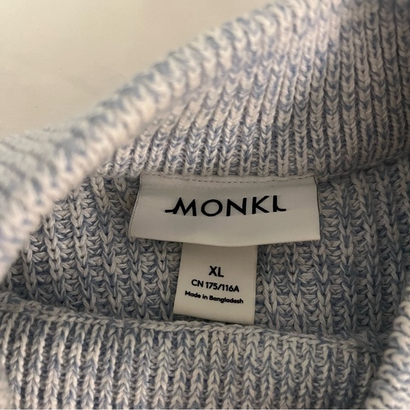 Rainbow Mock Neck Cotton Striped Sweater size XL - Picture 3 of 9